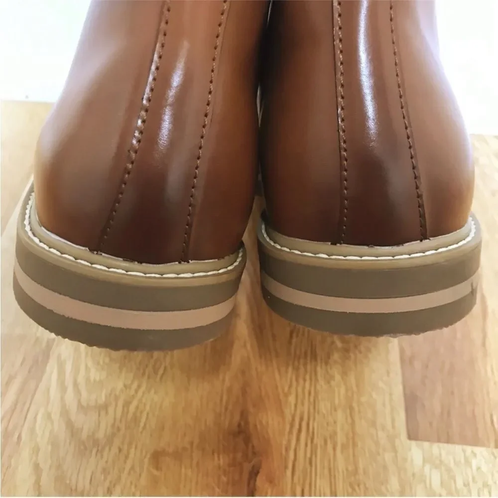 KENNETH COLE REACTION Mens Parker Brown Leather Chukka Boot Lace Up‎ Size 9 New